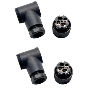 Turck B8241-0 Circular M12 Eurofast 4-Pin Wireable Connection Plug Right, 2 Pcs - Picture 1 of 14