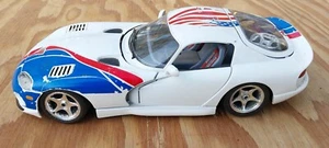 Dodge WHITE Viper GTS GRS-R COUPE 1:18 Scale Diecast See Photos - Picture 1 of 11