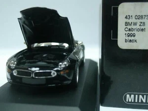 WOW EXTREMELY RARE BMW E52 Z8 Roadster 1999 Black 1:43 Minichamps-Z3/Z4/Spark - Picture 1 of 3