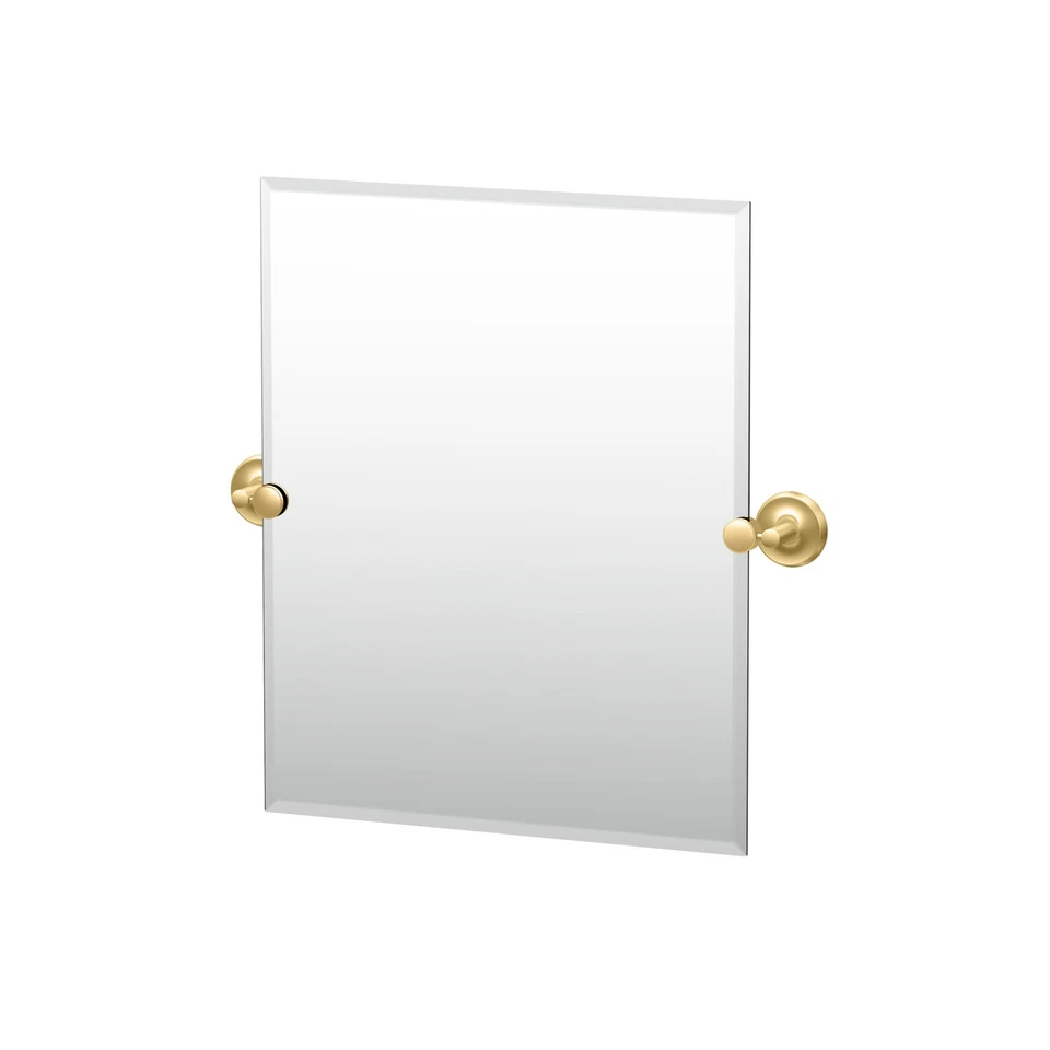 Gatco 5079SM Designer II 19-1/2" W x 24" H Rectangular Frameless - Brass - Image 1 of 1