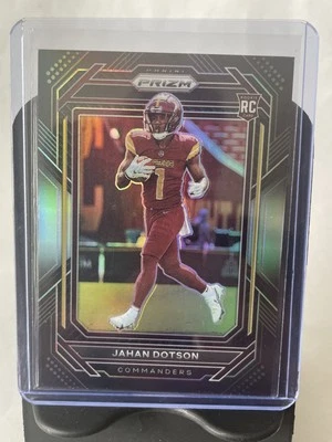 2022 Panini Chronicles Black Prizm Silver Jahan Dotson RC - Image 1 of 4