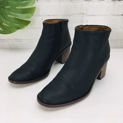 Botines Coclico para mujer EU 39.5 US 9 de cuero negro con cremallera lateral Foto 1 de 4