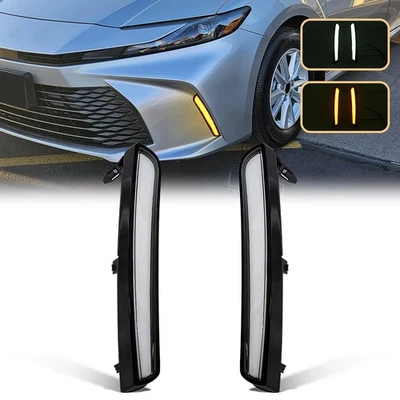 DRL For 2025 Toyota Camry LE XLE LED Daytime Running Lamp Turn Siganl Fog Light - Image 1 of 4