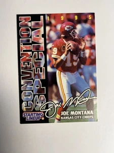 JOE MONTANA 1995 KENNER STARTING LINEUP CONVENTION SPECIAL CARD -CHIEFS‼️4 SB🏆 - Picture 1 of 2