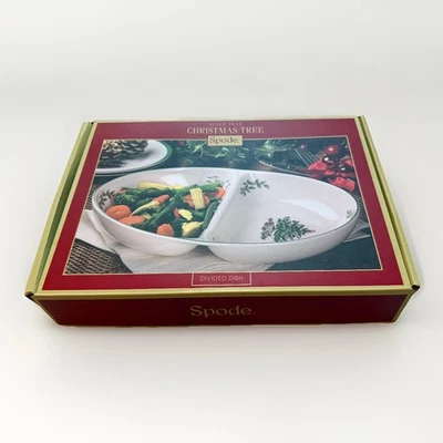 Spode Christmas Tree Divided Dish Brand New In Box  - Image 1 of 2