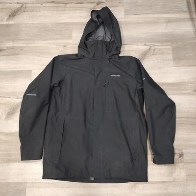 Patagonia Mens Snowshot Jacket SHELL ONLY H2No RECCO Large Black Ski Snowboard - Image 1 of 4