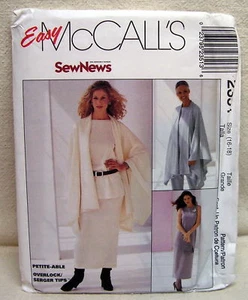 Conjunto elástico McCall's Easy Pattern #2351 sin cortar 16-18 - Imagen 1 de 2