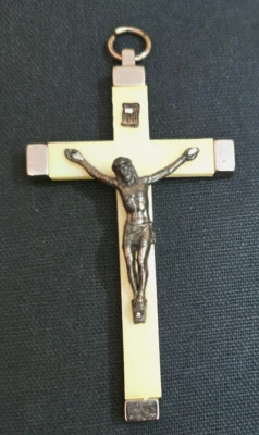 Muy Bonito Colgador de Pared Cruz Religiosa Crucifijo 4.5" Foto 1 de 4