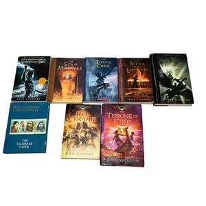 Rick Riordan Percy Jackson And Kane Chronicles Books Lot Of 8 Paper / Hardcover - Imagen 1 de 14