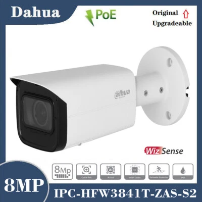 Dahua IPC-HFW3841T-ZAS-S2 8MP 5x Zoom PoE Built-in Mic IR 60M IP Security Camera - Image 1 of 4