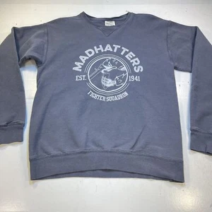 492d Fighter Squadron MadHatters F-15E Strike Eagle Jet England SWEATSHIRT Sz S - Picture 1 of 4