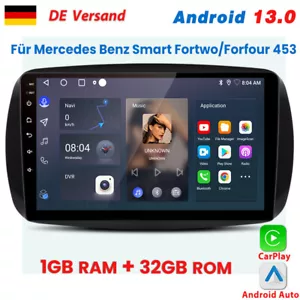 Autoradio Carplay Android 13 GPS NAVI Für Mercedes Benz Smart Forfour Fortwo 453 - Bild 1 von 13