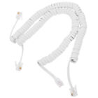  2 Pcs Telephone Cords Coiled High Elastic Curly Cable Landline Spring Wire
