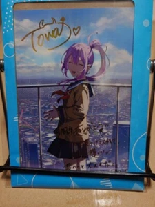 Hololive Towa Tokoyami 3rd Anniversary Foil-Stamped Reproduction Signed Postcard - Picture 1 of 2