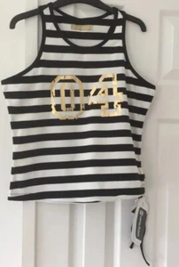 Marks & Spencer View From Fitness Top Black & White Vest Size 12 New With Tags - Picture 1 of 11