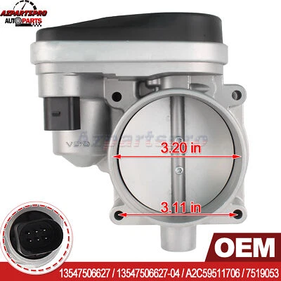 OEM Throttle Body Assy 13547506627-04 For BMW 545I 645CI 745I 745LI ALPINA B7 X5 - Image 1 of 4