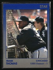 Frank Thomas 1991 Star Frank Thomas Blue #4  Baseball Card