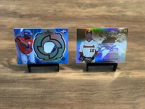 2013 Topps Tribute WBC 2 Card Lot Patch Auto - Picture 1 of 5