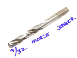 USED MORSE USA 9/32" STRAIGHT SHANK JOBBER TWIST DRILL .2812" Bright Finish - Picture 1 of 1