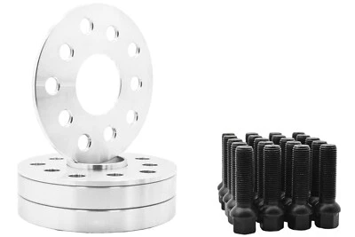 1999-2017 Volkswagen Jetta 5mm & 25mm Wheel Spacer Staggered Kit Extended Bolts - Image 1 of 4