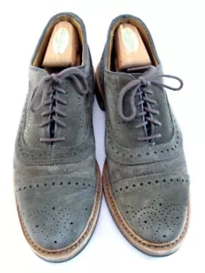 Allen Edmonds "STRANDMOK" Cap-Toe Oxfords 5.5 D Loden Suede DISCONTINUED(326N) - Picture 1 of 11