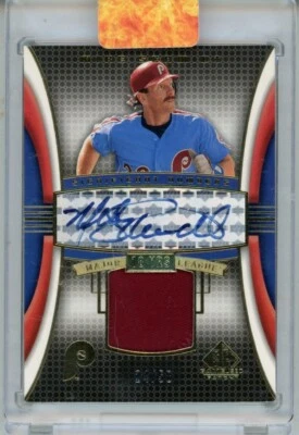 2004 Upper Deck Mike Schmidt SP Game Used Significant Numbers Auto Patch 24/50 - Image 1 of 2