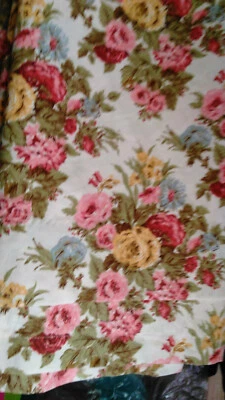 Шторы Waverly на заказ - 84 дюйма длинные - 100% хлопок - желтые и розовые розы - хлопок - Изображение 1 из 4