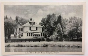 Indian River Tourist Home Hampton Virginia RPPC Werbepostkarte 1940er Ära - Bild 1 von 1