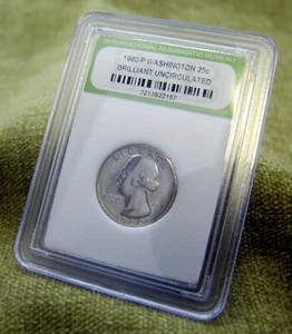 1980-P Brilliant Uncirculated Washington Quarter! - Picture 1 of 2