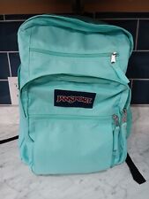 Jansport Big Student Backpack Turquoise Green Blue Extra Large 17" x 13" x 9"