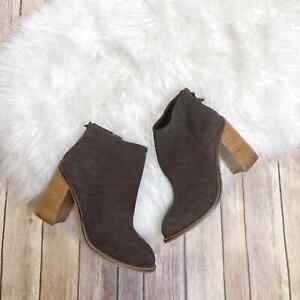 Kelsi Dagger Women's Huron Brown Suede Ankle Booties Size 9.5 NEW $160