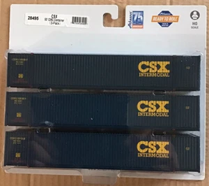 ATHEARN RTR HO 53’ CIMC Container CSX 3-pack Set #2 ATH28495 - Foto 1 di 1