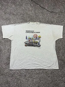 Vintage Alien Midwest Construction Offworld Designs T Shirt Size 2XL 2002 - Picture 1 of 6