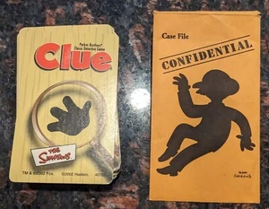 Juego de Mesa THE SIMPSONS Clue 2ª Edición 2002 Piezas de Repuesto - Tarjetas - Imagen 1 de 3