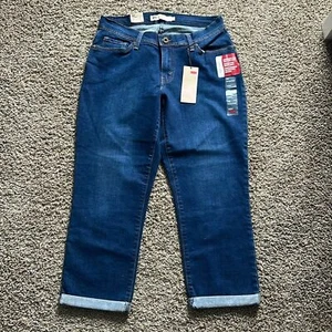 Levi’s Women’s 529 Curvy Crop Dark Wash Jeans Size 12 NEW - Picture 1 of 5