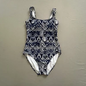 CATALINA One Piece Swimsuit MEDIUM Size 8-10 Women Swimwear Scoop Cobalt Print - Picture 1 of 9