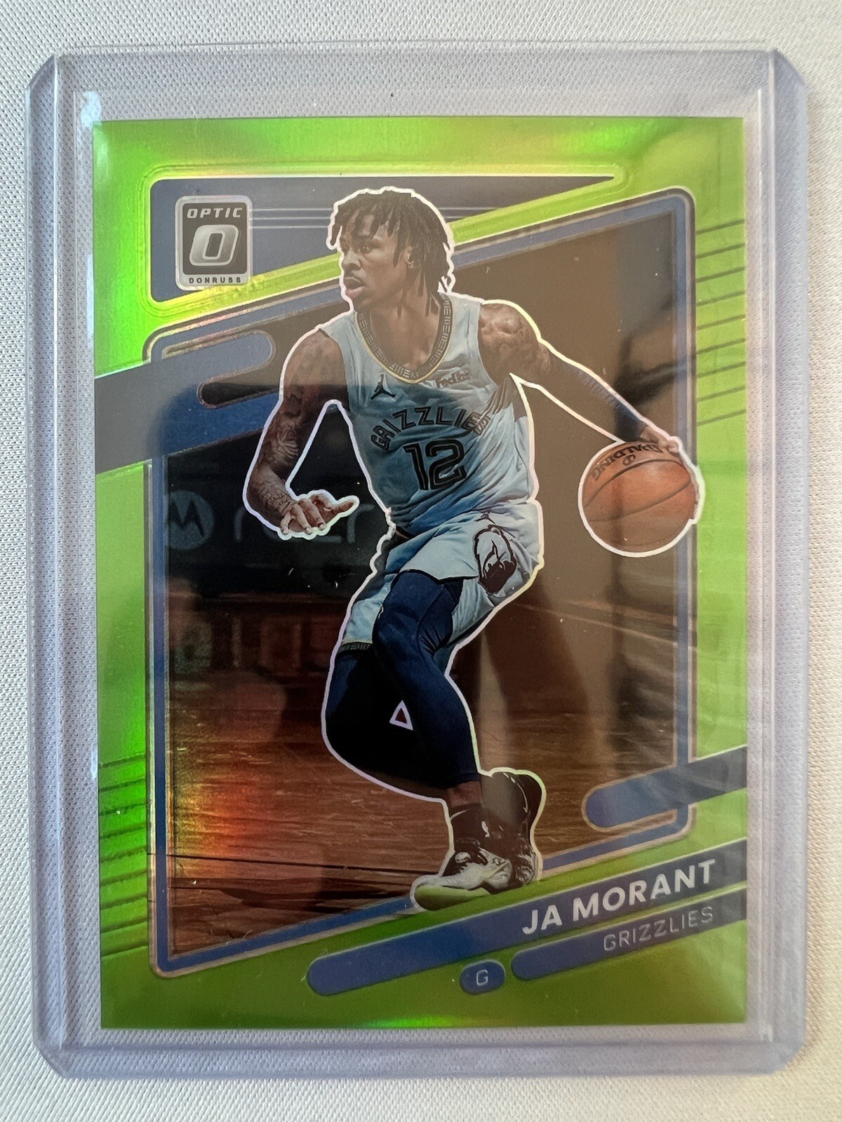 2021-22 Panini Donruss Optic Lime Green Ja Morant /149 #144 Menphis Grizzlies