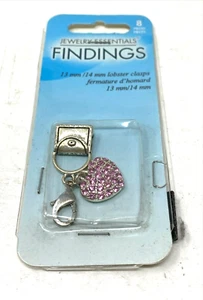 Lobster Clasp 13/14mm Purse Heart Jewelry Essentials Findings - Picture 1 of 2