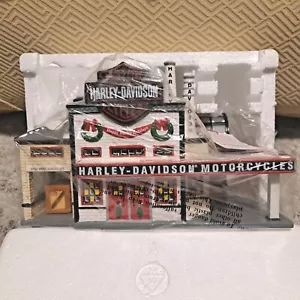 Dept 56 Christmas Harley Davidson Manufacturing Shop 54948, No Motorcycles - Picture 1 of 14