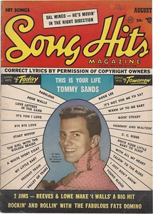 1958 Song Hits Magazine Pat Boone Cover Charleton Magazine August - Imagen 1 de 2