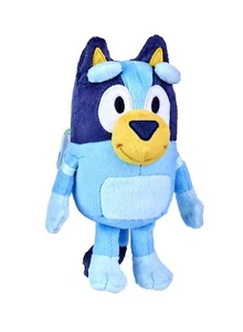 Bluey Friends SCHOOL TIME BLUEY 8" Plush Dog Bluey with Detachable Backpack - Picture 1 of 2