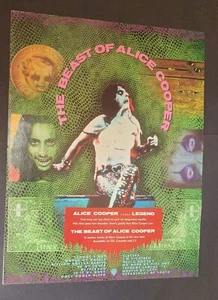 ALICE COOPER / THE BEST OF ORIGINAL VINTAGE UK print ad 9x12 - Picture 1 of 2