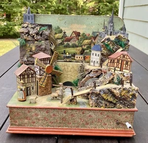 Antique Locomotion German Train Railroad Automation Toy Music Box Rare !! - Picture 1 of 13