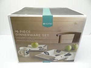 16 Piece Dinnerware Set Home Dishwasher/Microwave Safe Plates Mugs Bowls  - Picture 1 of 12