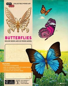 Deluxe Book & Model Set - BUTTERFLIES NEW *FREE P&P* - Imagen 1 de 3