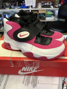 Nike Air Youth Mission Training Shoes Size 6.5 Y 630911-101 White Pink Black - Picture 1 of 6