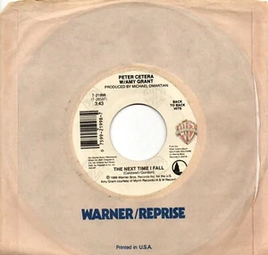 Peter Cetera W/Amy Grant-The next time I fall/Glory of love:US Warner B:Re-issue - Picture 1 of 2