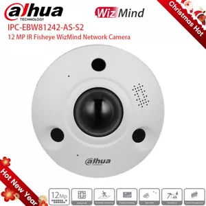Dahua 12MP Panoramic Fisheye IPC-EBW81242-AS-S2 WizMind IP Camera 2-Way Audio US - Picture 1 of 5