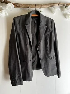 Grey Blazer From Apostrophe Women’s Size 6 - Picture 1 of 3