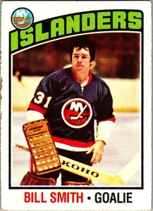 1976-77  Topps NHL #46 Billy Smith - New York Islanders - Free Shipping - Picture 1 of 2